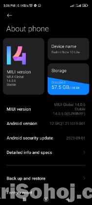 Redmi note 10 lite